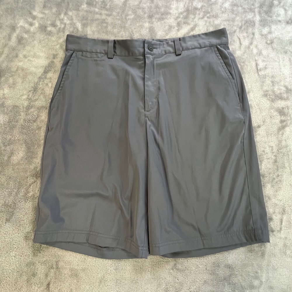 Nike Golf Shorts Mens 32 Gray Dri-FIT Flat Front Performance 897914-021